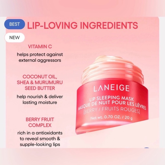 LANEIGE Lip Sleeping Mask - Pink Berry - Picture 3 of 3